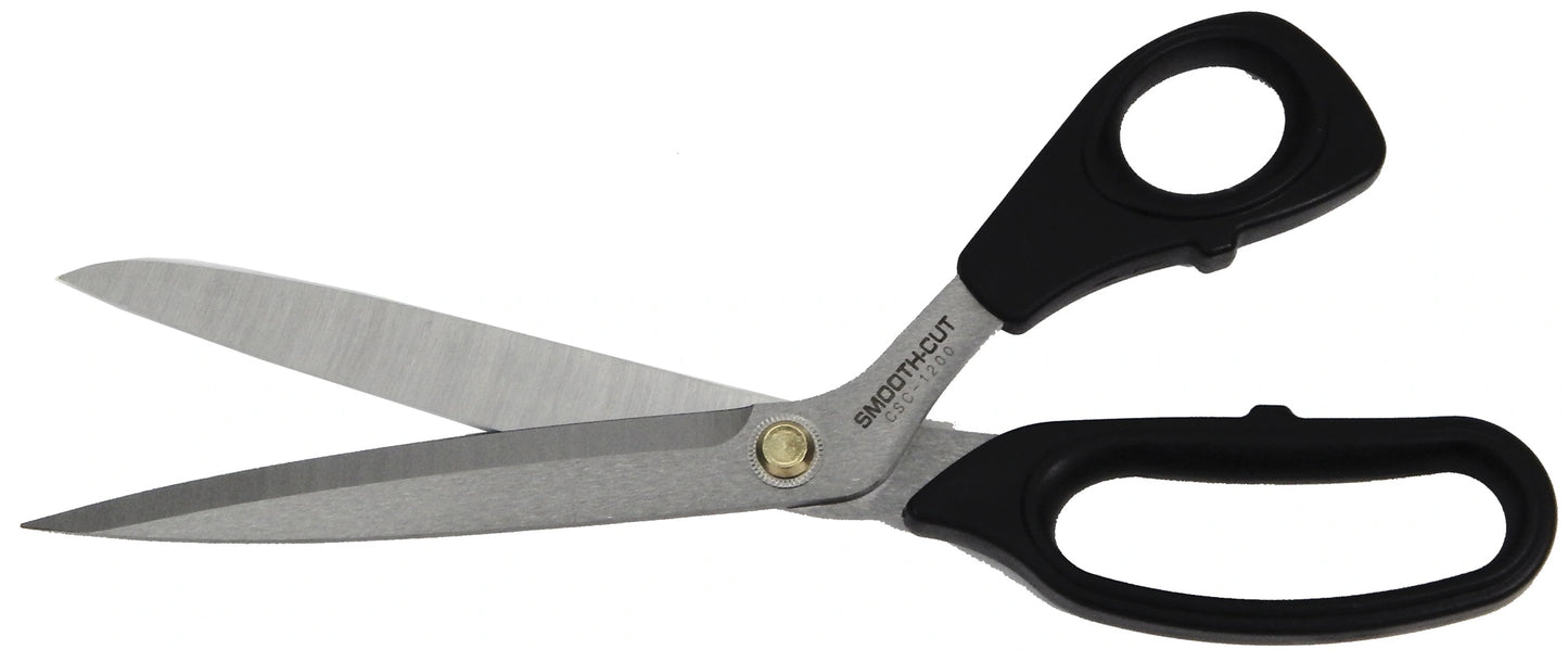 Consew 12" Premium Stainless Steel Smooth-Cut Dressmaking Shears – Professional Heavy-Duty Fabric Scissors