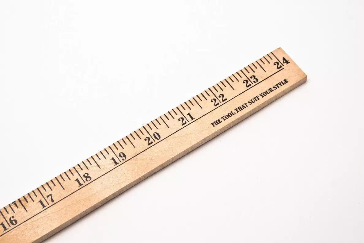 Ruler, Wood CHOOSE SIZE