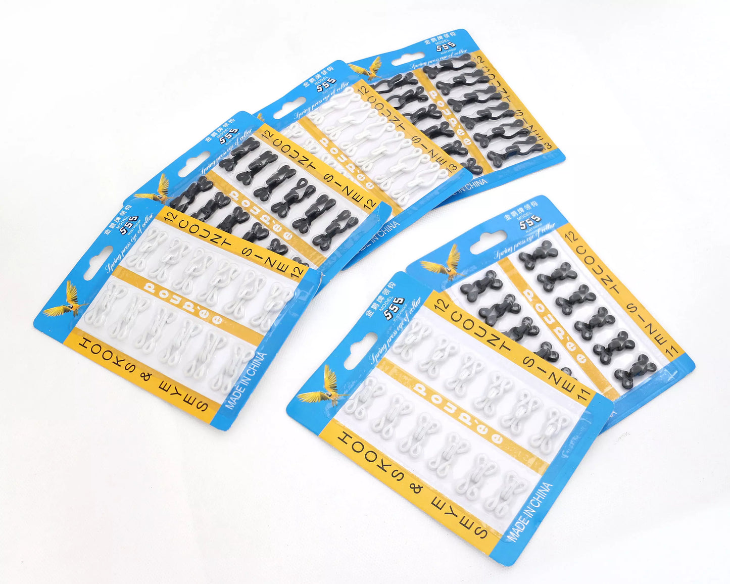 Nylon Covered Hook & Eye Sets