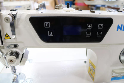 New-Tech GC-8700-D Direct-Drive High-Speed Single Needle Lockstitch Industrial Sewing Machine – Complete Set with Table & Integrated Servo Motor