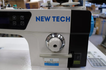 New-Tech GC-8700-D Direct-Drive High-Speed Single Needle Lockstitch Industrial Sewing Machine – Complete Set with Table & Integrated Servo Motor