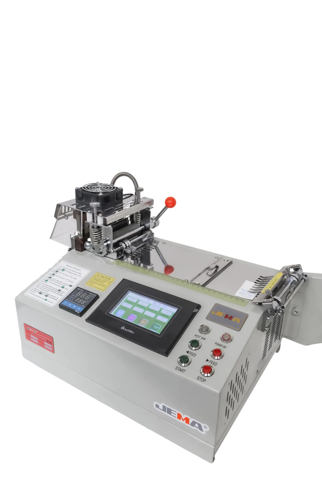 New Generation Pneumatic Electronic Hot Label Cutting Machine - Jema #JM-120EHS