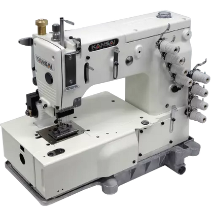 Kansai Special DFB-1404P Multi-Needle Industrial Chainstitch Sewing Machine with Table and Servo Motor