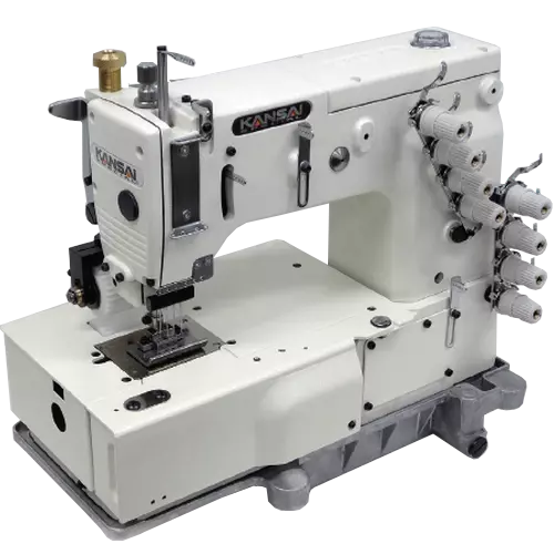 Kansai Special DFB-1404P Multi-Needle Industrial Chainstitch Sewing Machine with Table and Servo Motor
