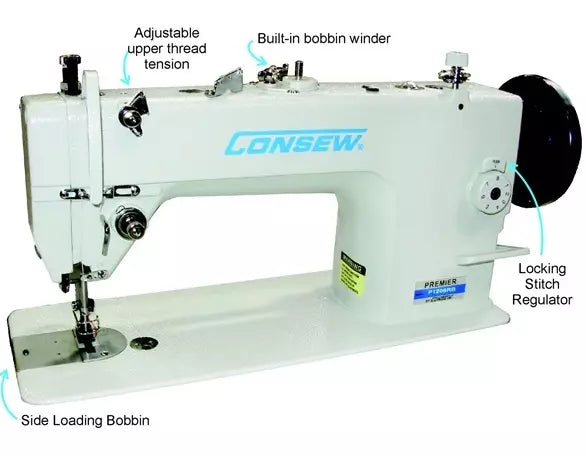 Consew Premier 1206RB High-Speed Walking Foot Industrial Sewing Machine