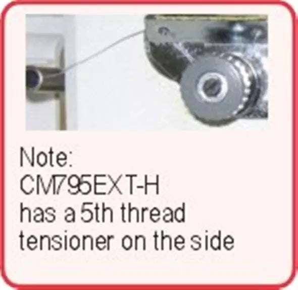 Consew CM795EXT-H Heavy-Duty High-Speed 5-Thread Overlock Industrial Sewing Machine