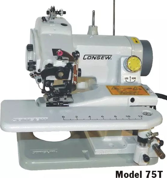 Consew 75T All-Purpose Portable Single-Thread Blindstitch Industrial Sewing Machine