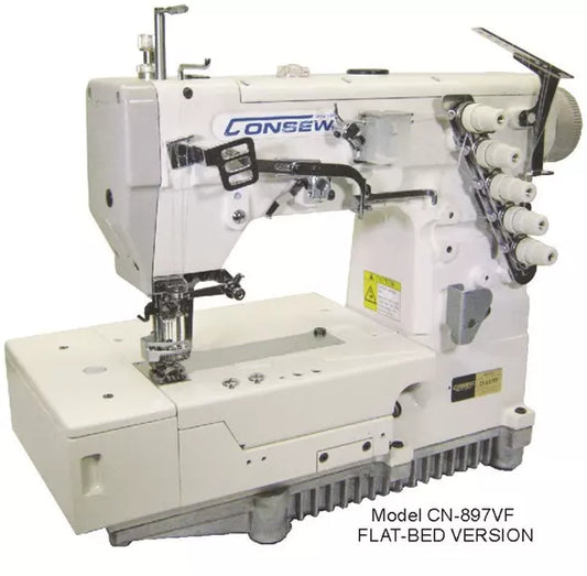 Consew CN-897VF V-Series High-Speed Industrial Coverstitch Sewing Machine