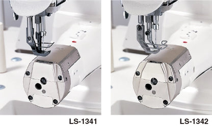 JUKI LS-1340 Series Cylinder Bed 1 Needle Lockstitch Industrial Sewing Machine with Table and Motor