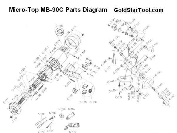 Micro-top MB-90C replacement parts - ALL