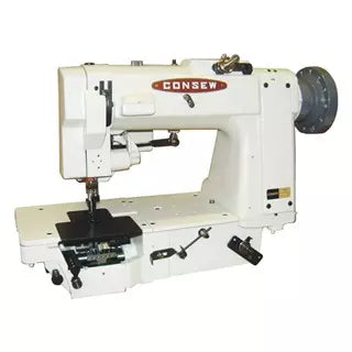 Consew 3321-194 Industrial High-Speed Double Chainstitch Machine – Heavy Duty Walking Foot, Needle Feed with Table & Servo Motor