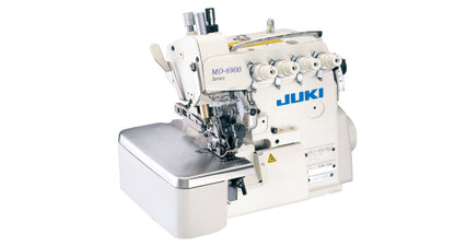 JUKI MO-6916J-FF6-700 5-Thread Top Feed Overlock Safety Stitch Industrial Serger With Table and Servo Motor