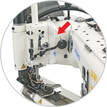 JUKI MS-3580 Feed-off-the-Arm 3-Needle Chainstitch Machine Industrial Sewing Machine with Table and Motor