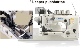 JUKI MS-3580 Feed-off-the-Arm 3-Needle Chainstitch Machine Industrial Sewing Machine with Table and Motor