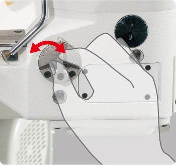 JUKI MS-3580 Feed-off-the-Arm 3-Needle Chainstitch Machine Industrial Sewing Machine with Table and Motor