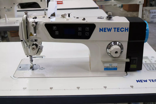 New-Tech GC-8700-D Direct-Drive High-Speed Single Needle Lockstitch Industrial Sewing Machine – Complete Set with Table & Integrated Servo Motor
