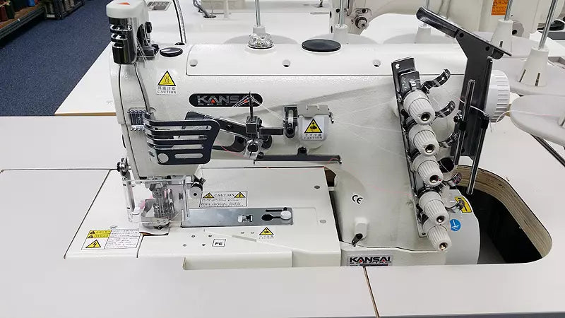 Kansai Special NW-8803GMG 3-Needle Top & Bottom Coverstitch Industrial Sewing Machine