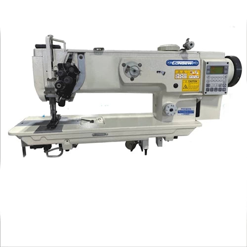 Consew P1565RB-14-7DD/220 Two-Needle Split Needle Bar Machine High-Speed Walking Foot with Full Automatic Functions