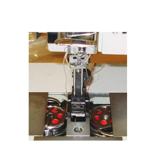 Consew Premier Series P2339RB-1 2 Needle Lockstitch Walking Foot Industrial Sewing Machine With Table and Servo Motor