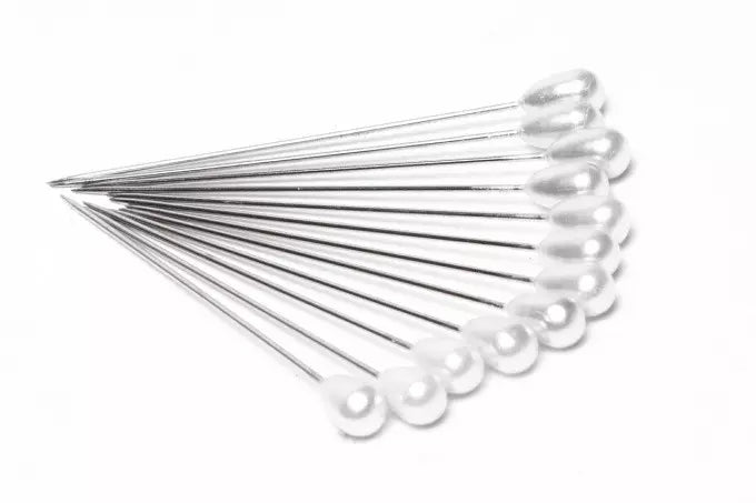 Teardrop Pearl Head Pins Natural Or Black- Pack Of 144