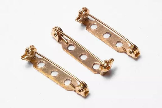 144 Pack 1" Pin Backs With Safety Catch