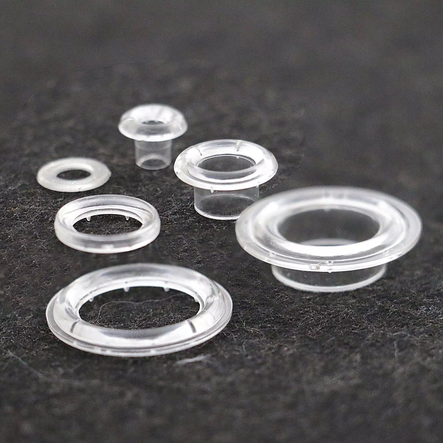 Clear Plastic Grommets With Washers (pack of 1000)