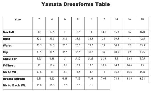 Professional Dress Form Full Body With Collapsible Shoulders - Yamata Family Sew