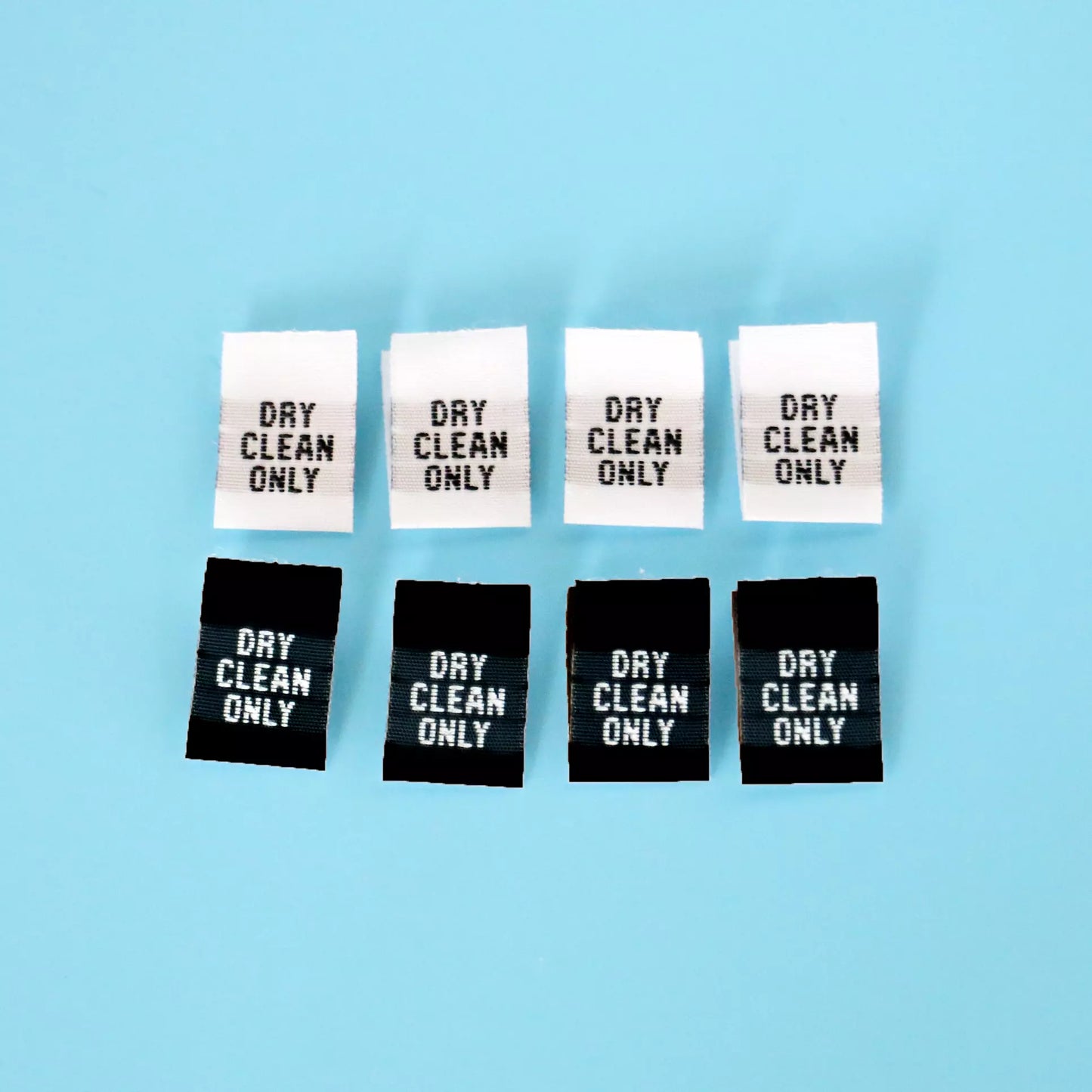 Woven Taffeta Garment Project Size Labels