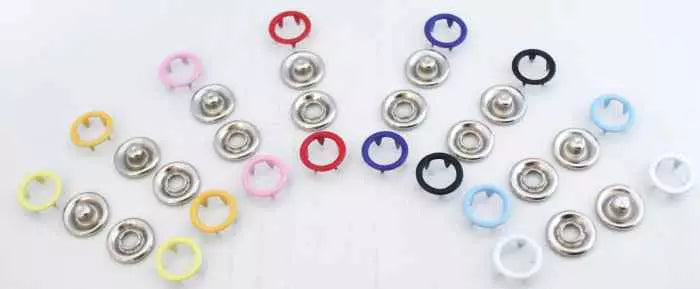 Enamel Open Ring Prong Ring Snaps