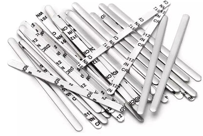 Adhesive Aluminum Nose Bridge Strips for Face Mask (100 Pack)