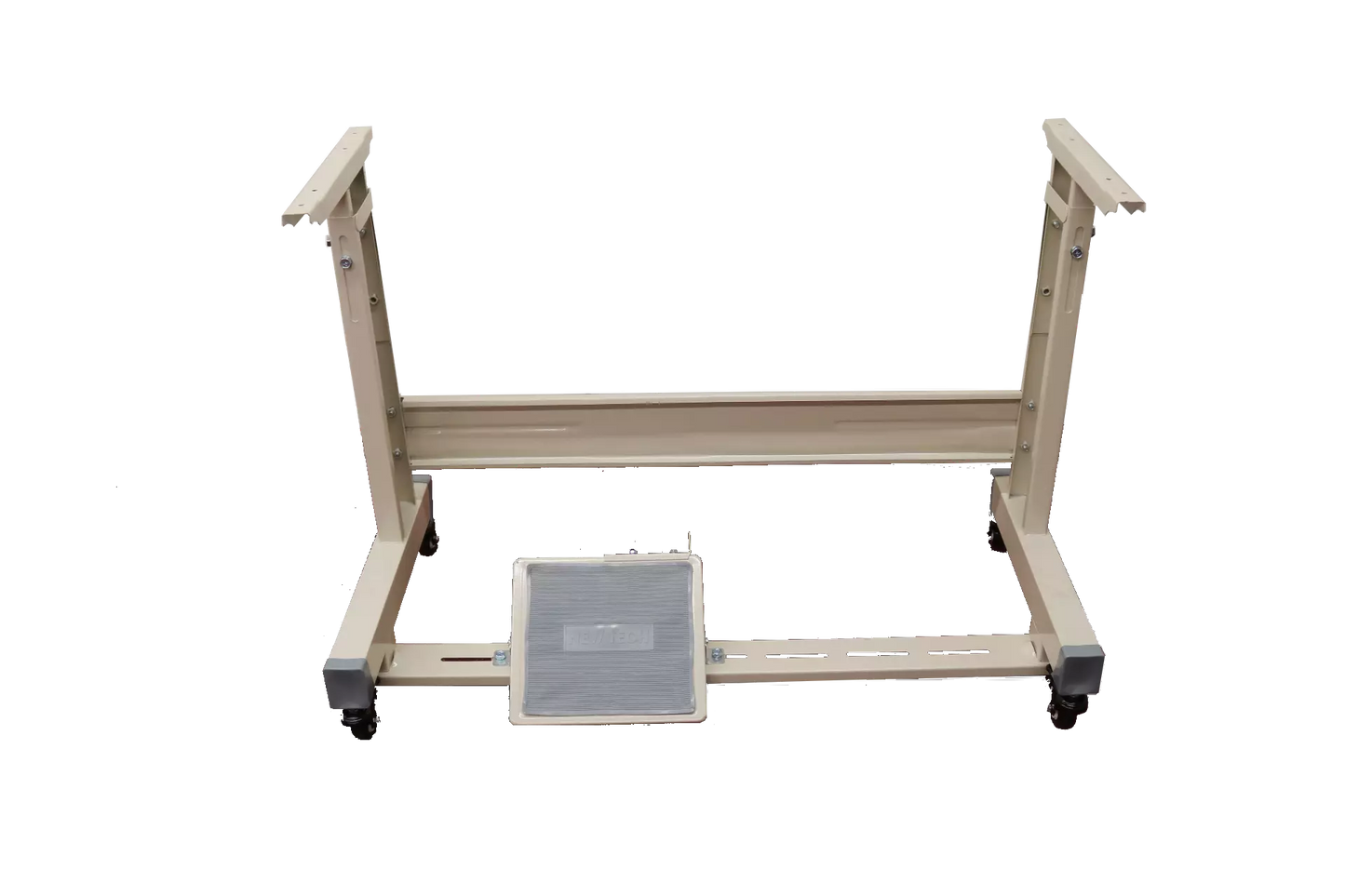 Adjustable T-Leg With Locking Caster Wheels Table Frame Assembly
