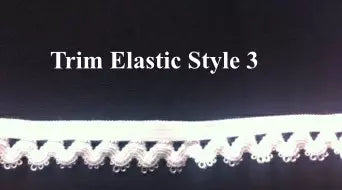 Decorative White Elastic Trim