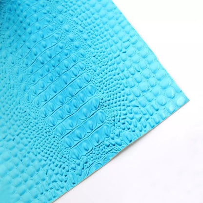 Faux Crocodile Vinyl Leather Upholstery Fabric By The Yard