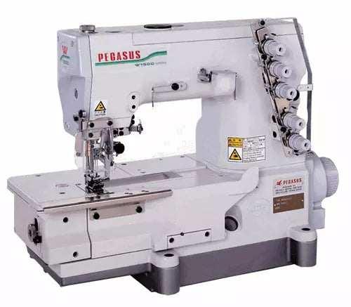 Pegasus W3562P-01 3-Needle 5-Thread Flatbed Coverstitch Industrial Sewing Machine
